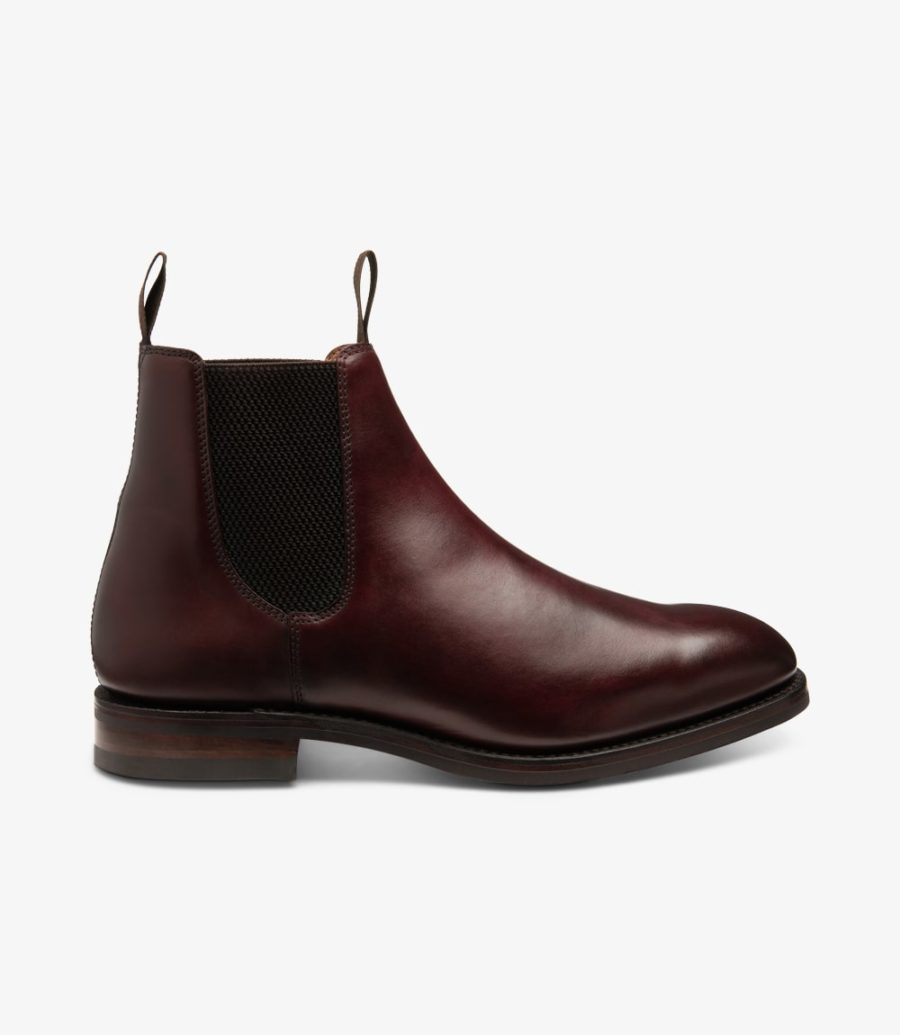 Burgundy leather best sale chelsea boots