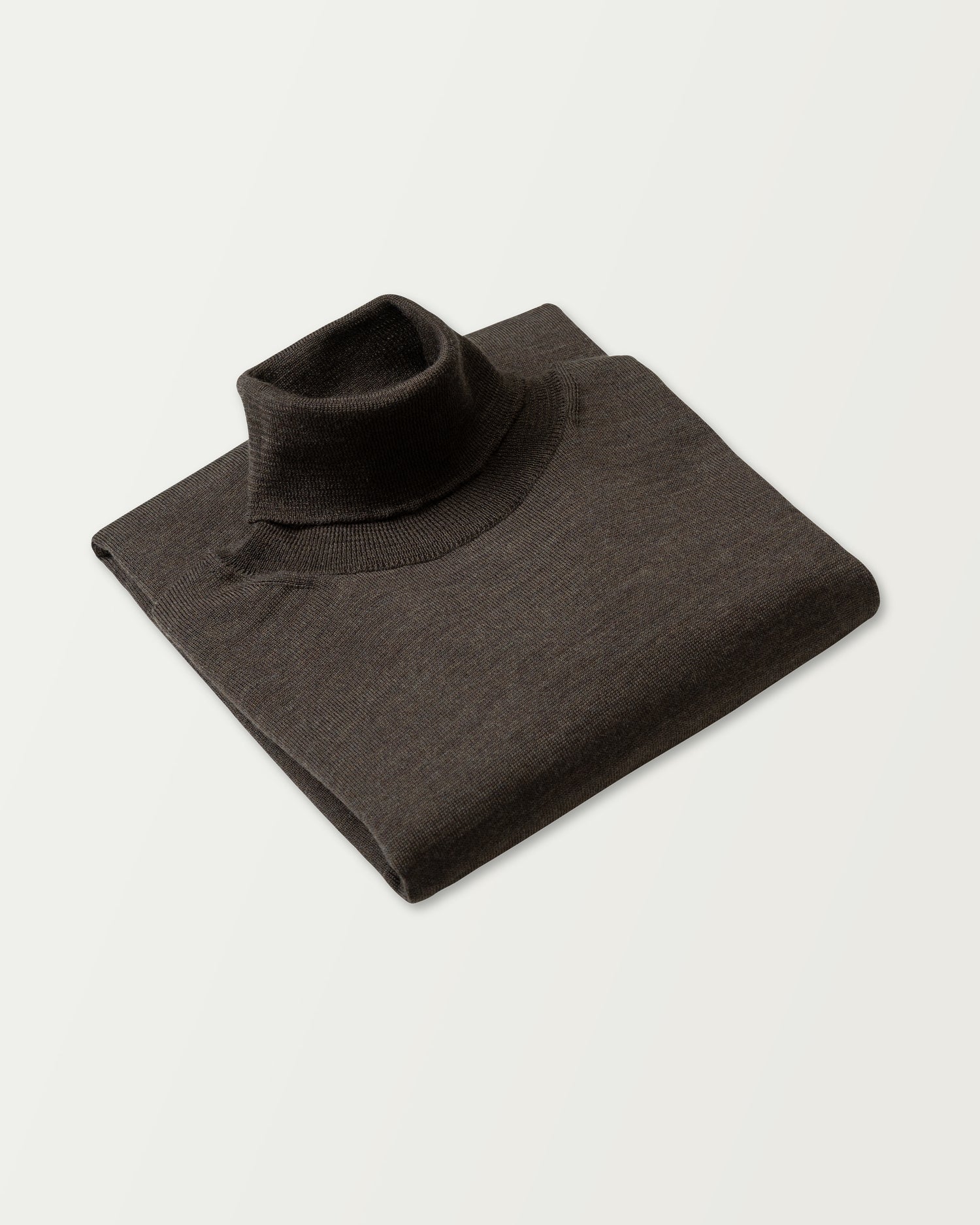 Premium Merino Rollneck in Dark Brown (9317279531338)