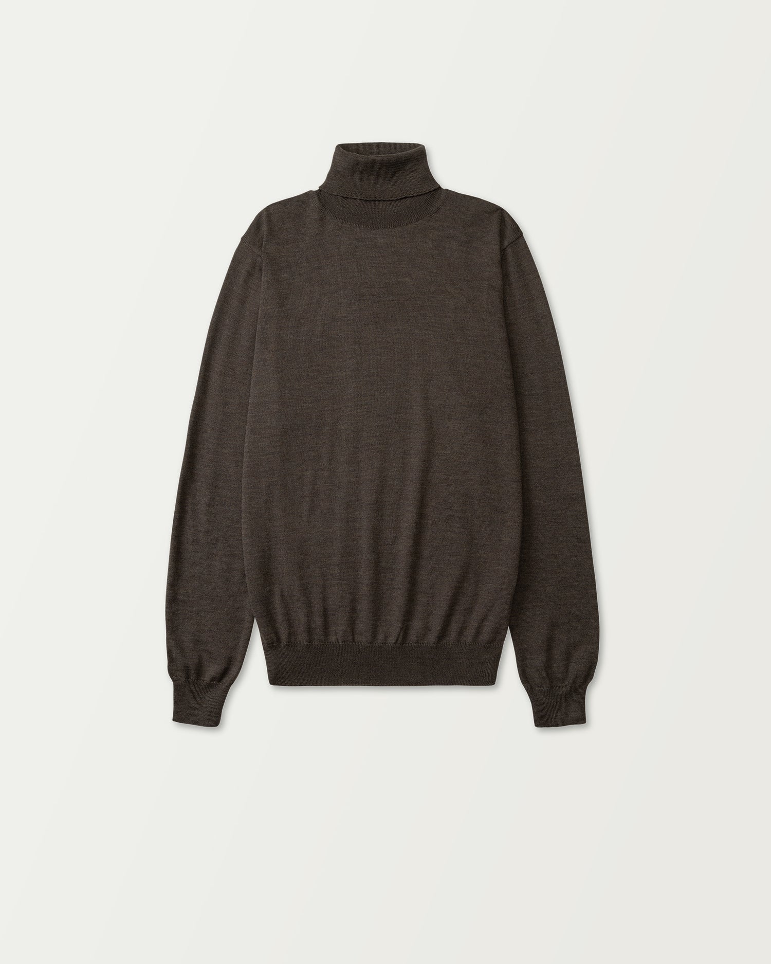 Premium Merino Rollneck in Dark Brown (9317279531338)