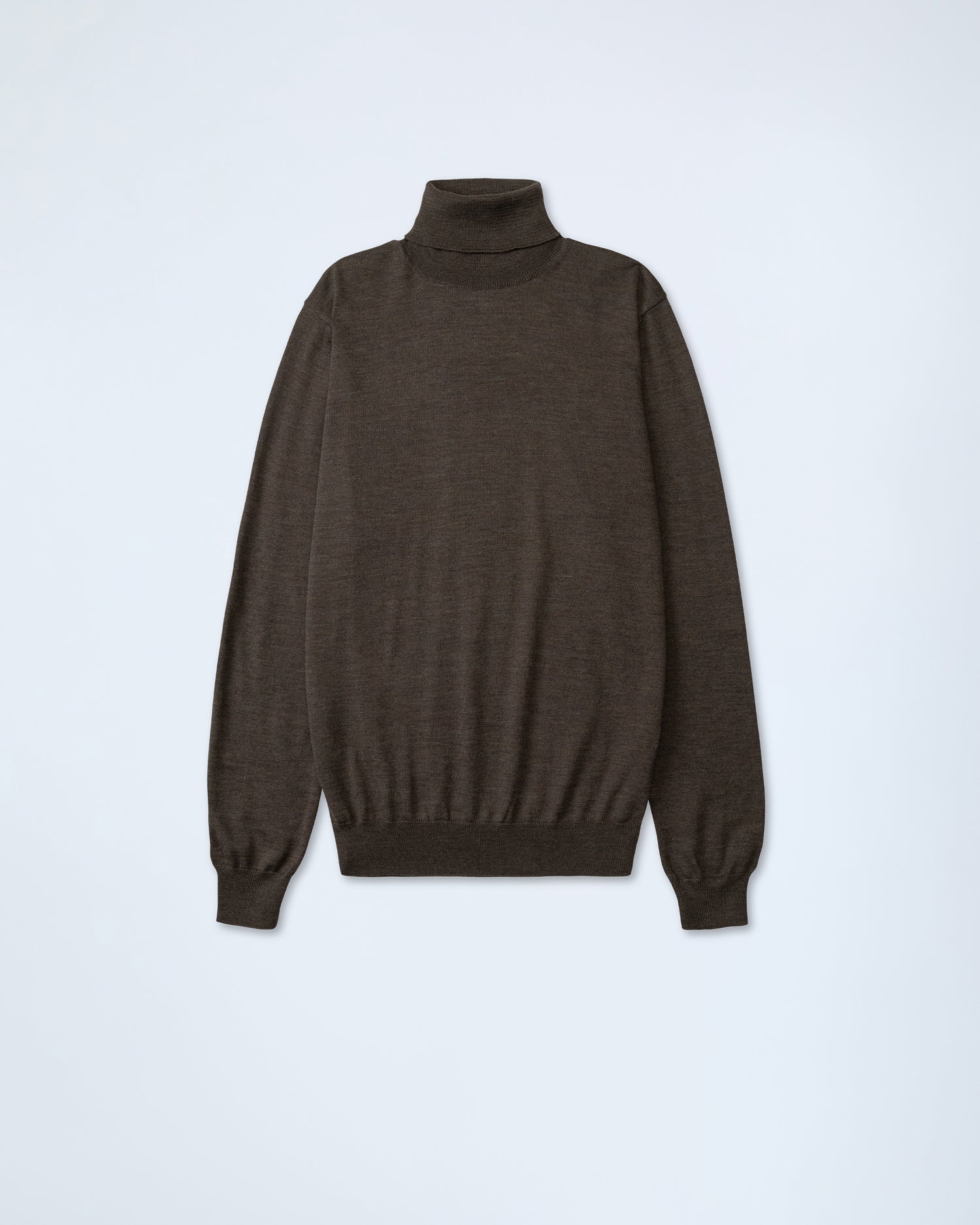 Premium Merino Rollneck in Dark Brown (9317279531338)