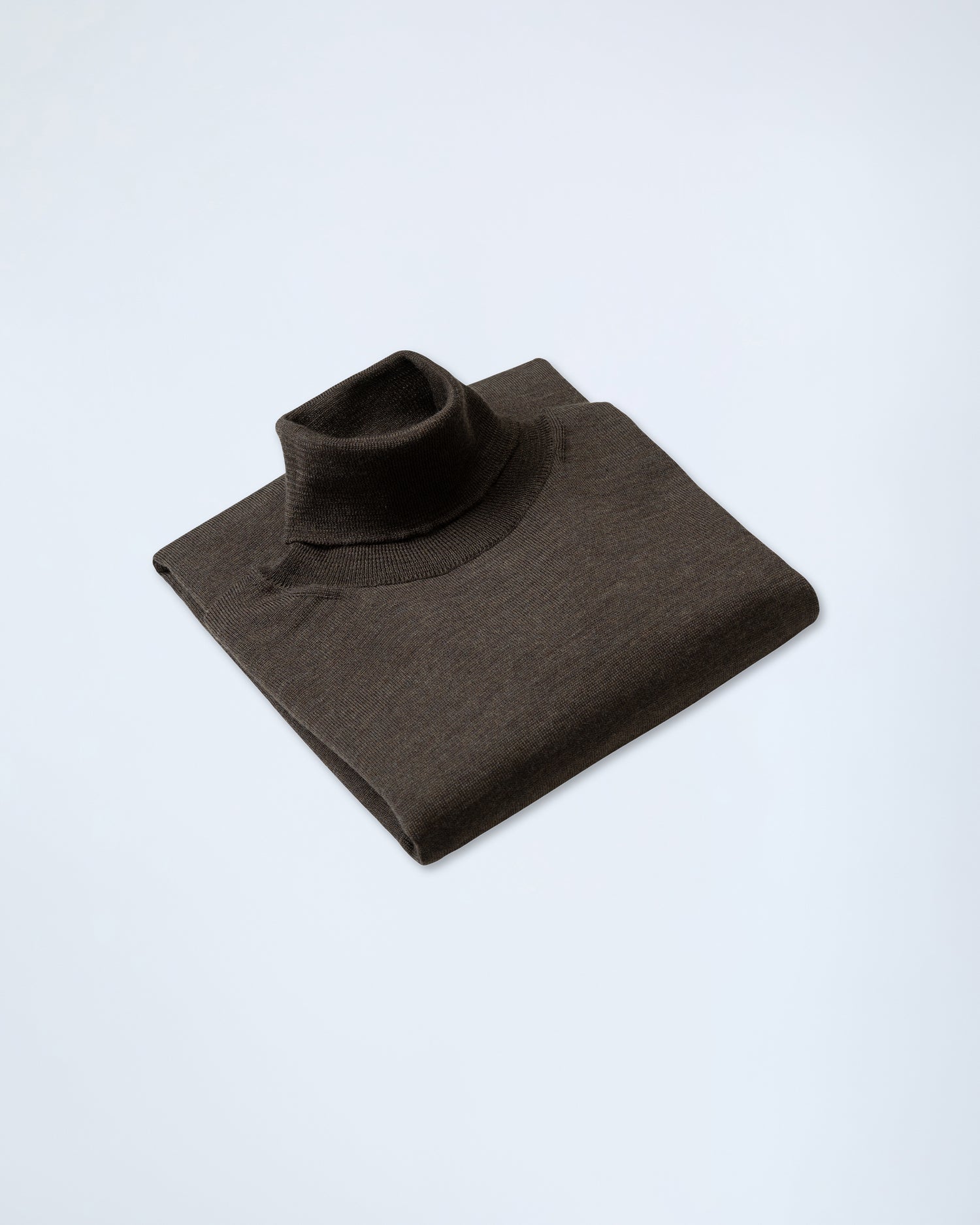 Premium Merino Rollneck in Dark Brown (9317279531338)