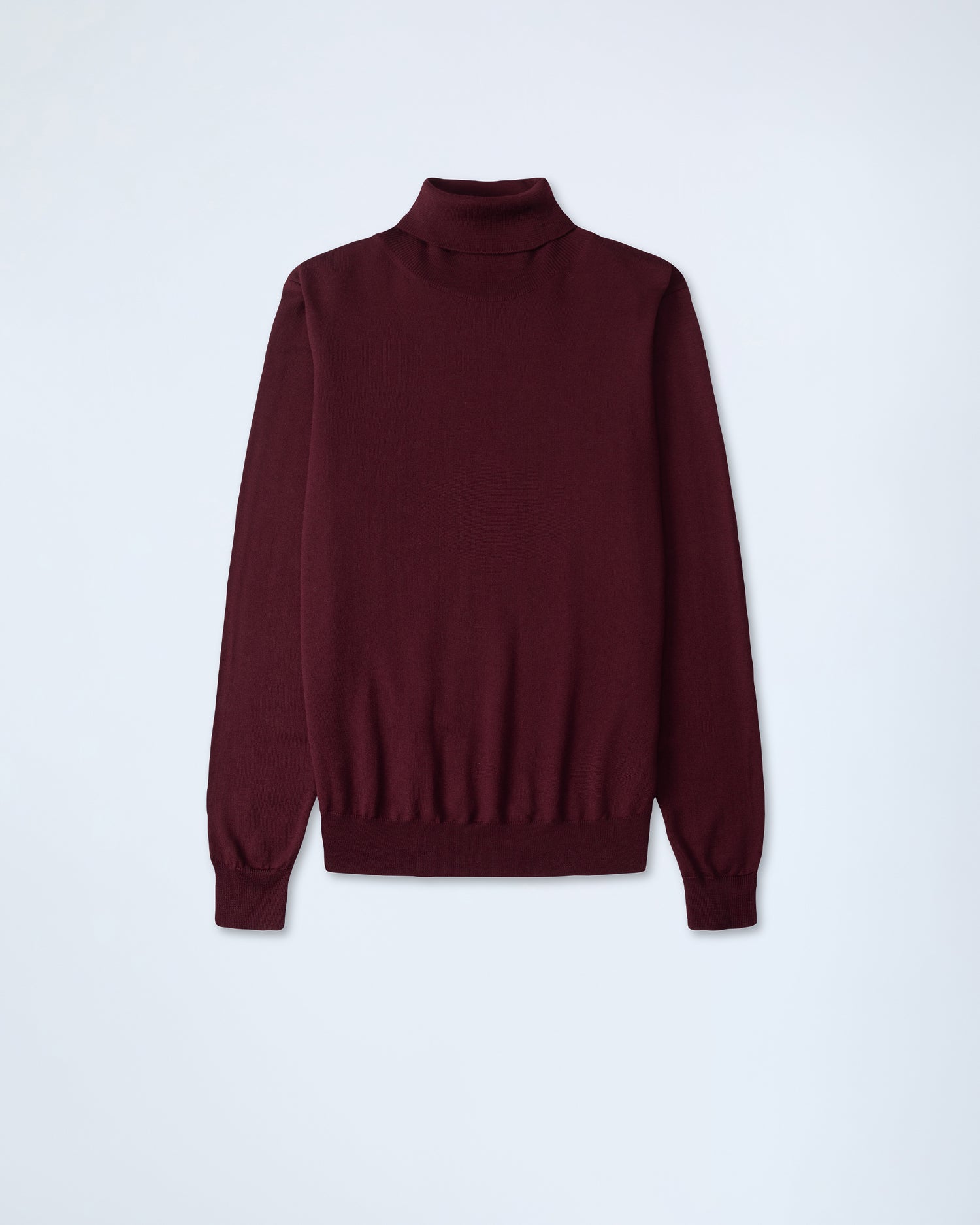 Premium Merino Rollneck in Burgundy (6656411140158)