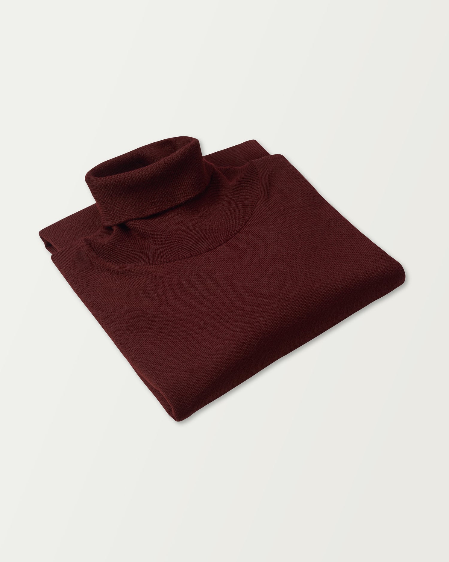 Premium Merino Rollneck in Burgundy (6656411140158)