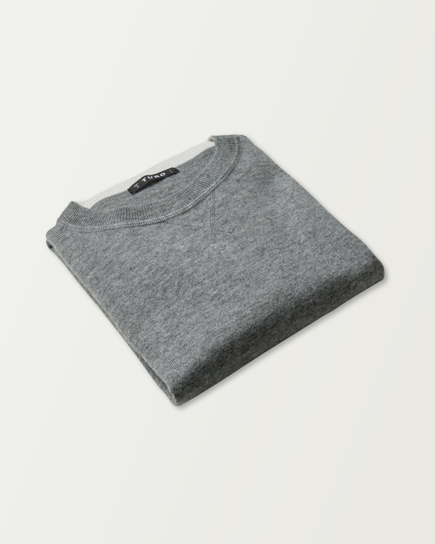 Crew Neck Sweater in Grey (9365390688586)