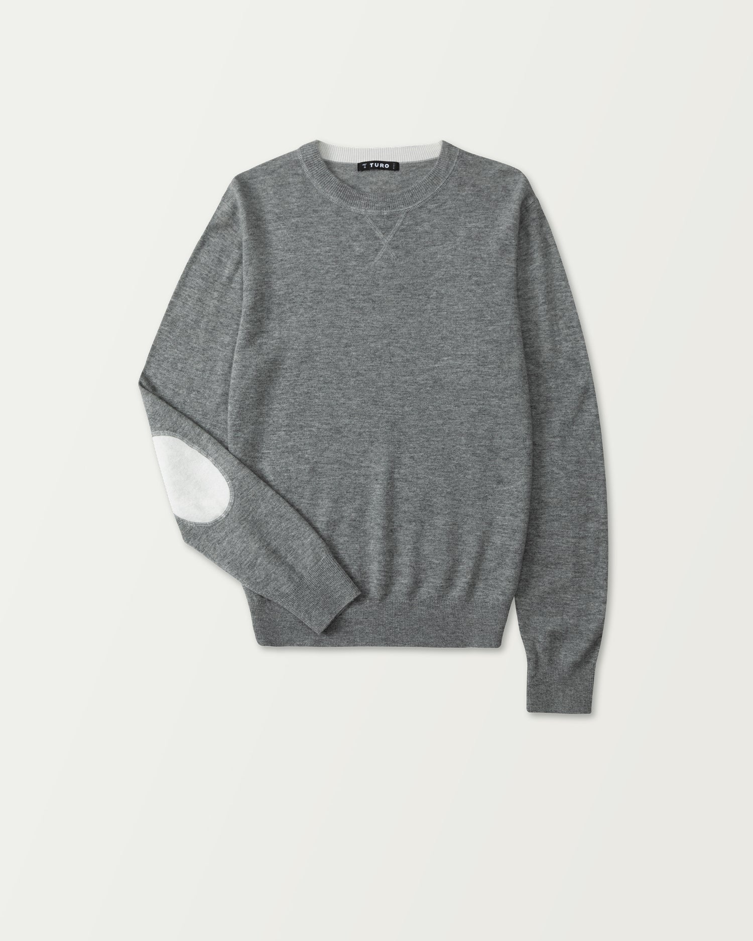 Crew Neck Sweater in Grey (9365390688586)