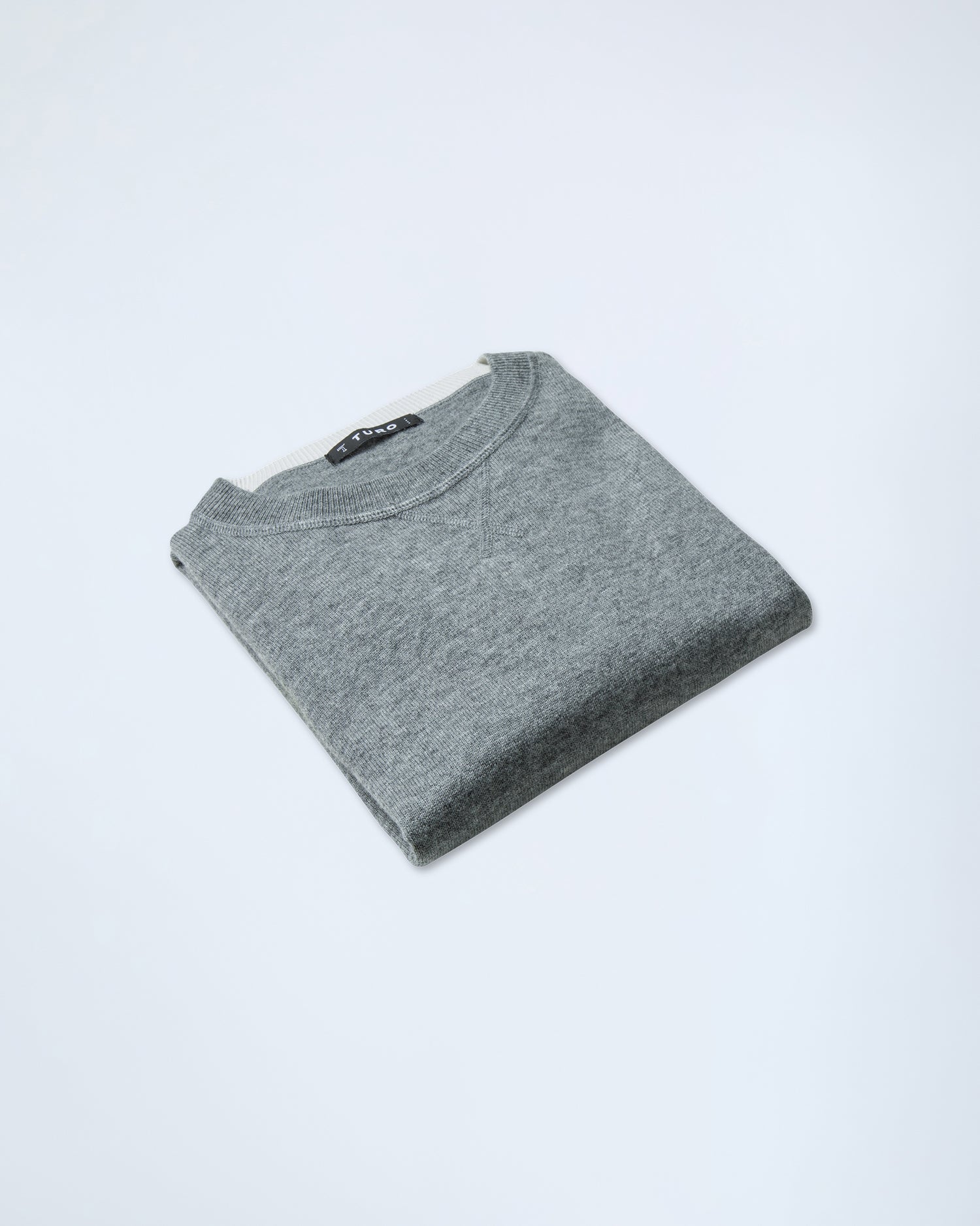 Crew Neck Sweater in Grey (9365390688586)