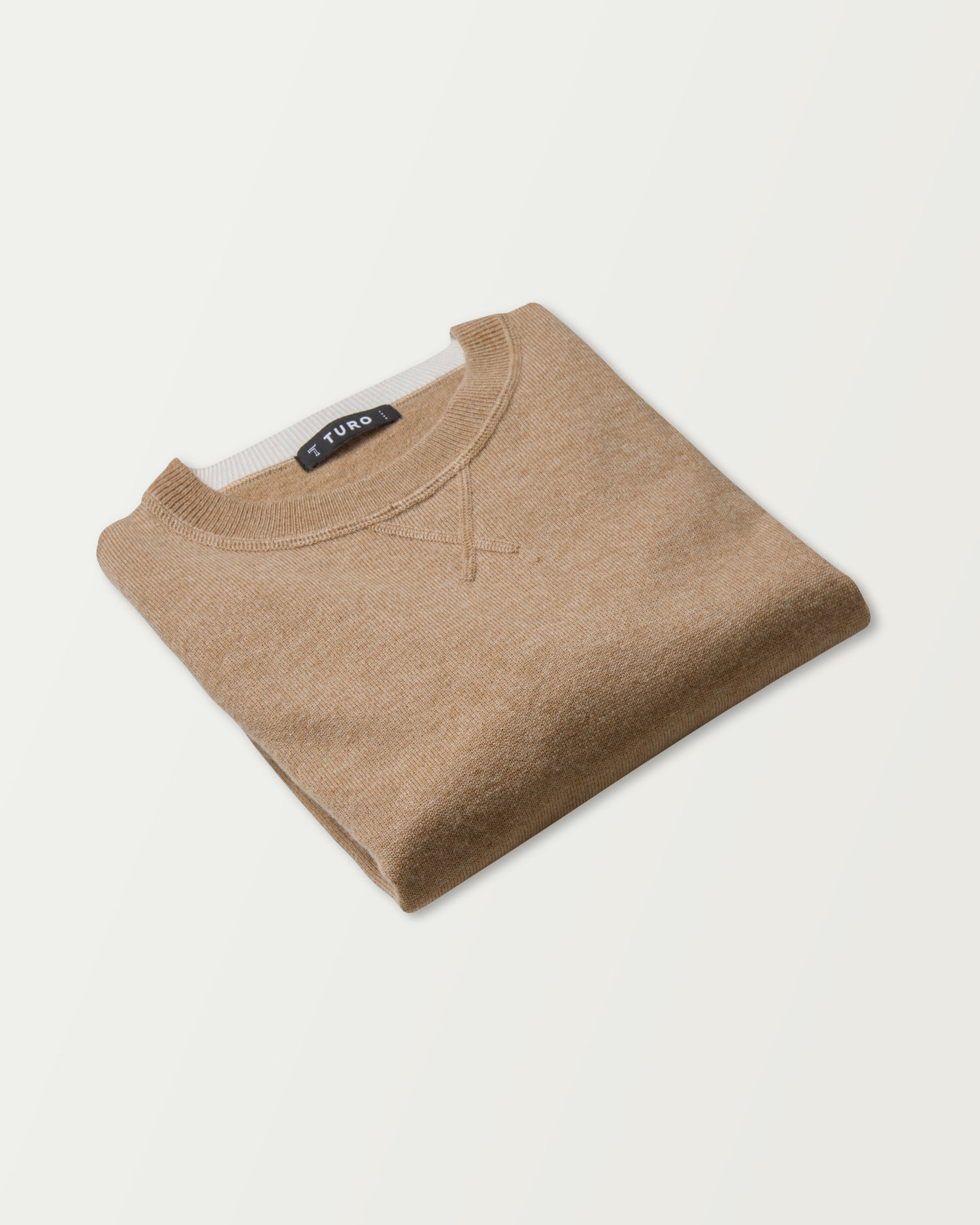 Crew Neck Sweater in Beige (9361352458570)