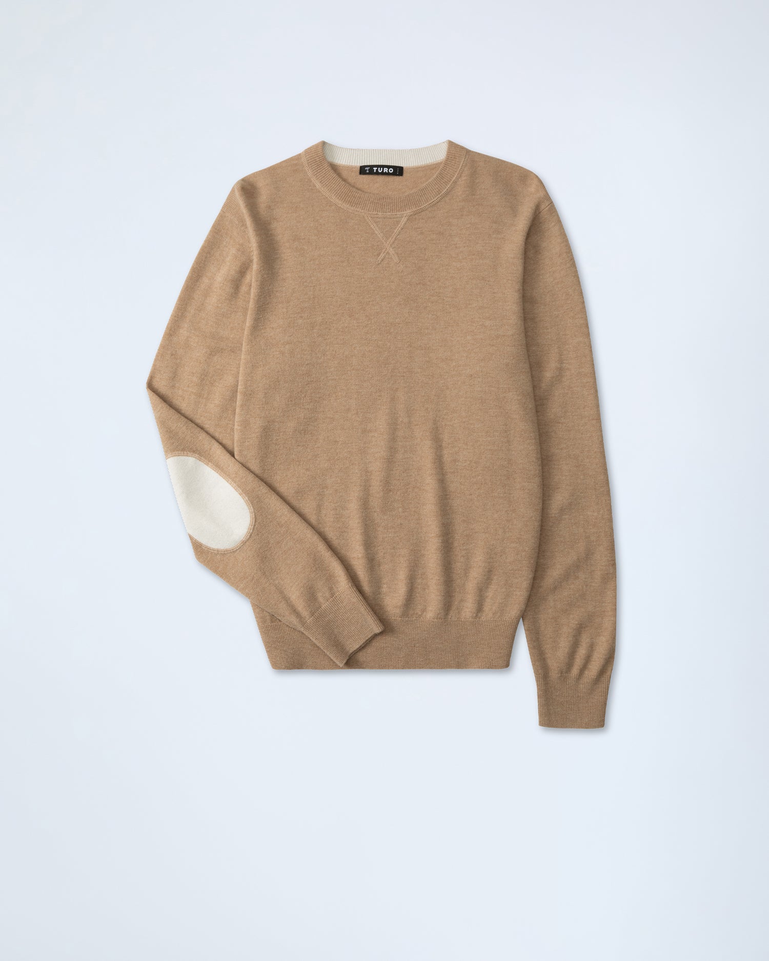 Crew Neck Sweater in Beige (9361352458570)