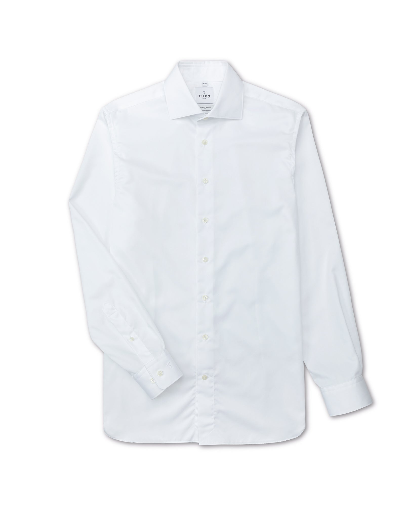 Michael Andrews Bespoke By Thomas Mason White popular Button Down Men's