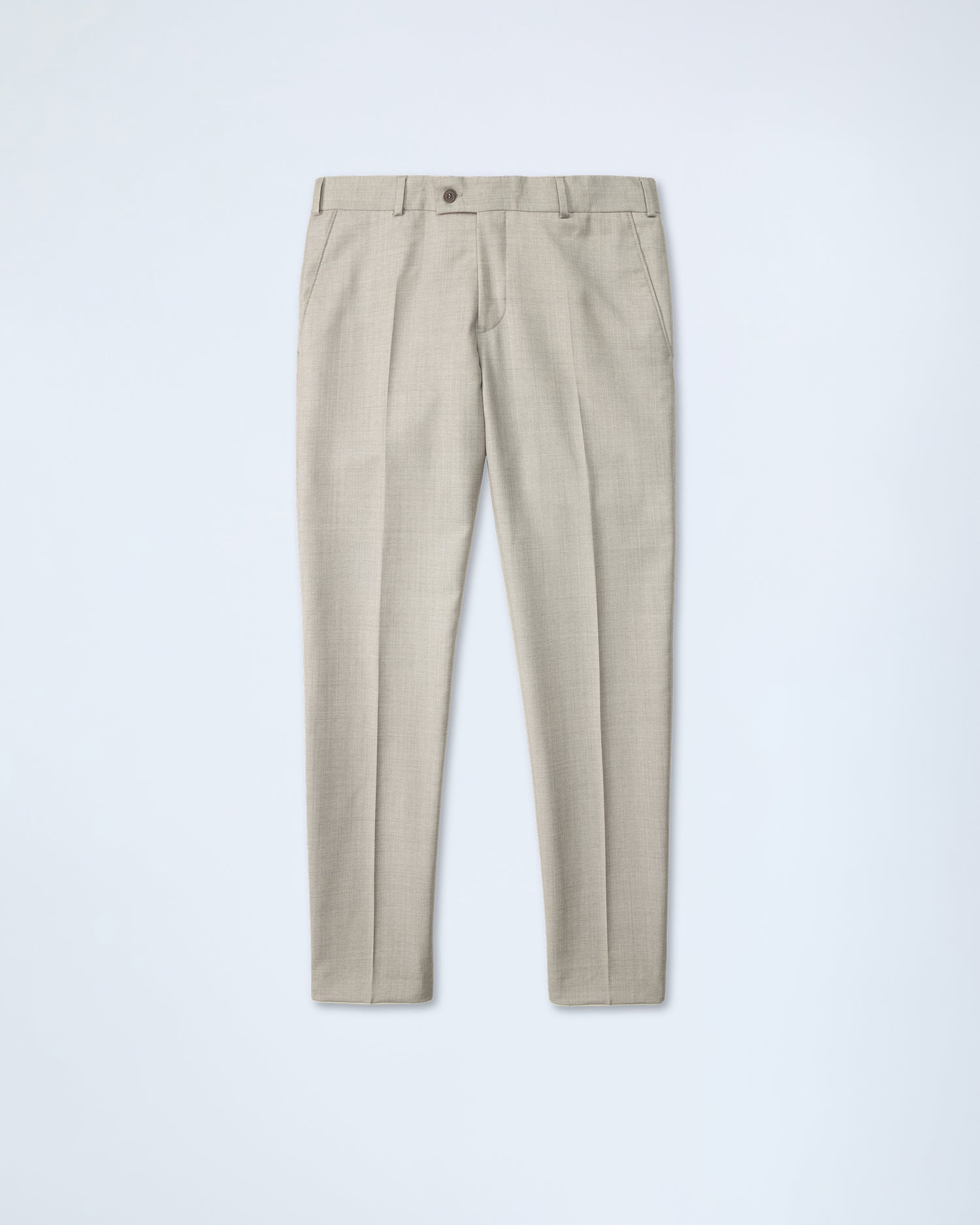 Champagne Premium Wool Trousers in Modern Fit (8669901947210)