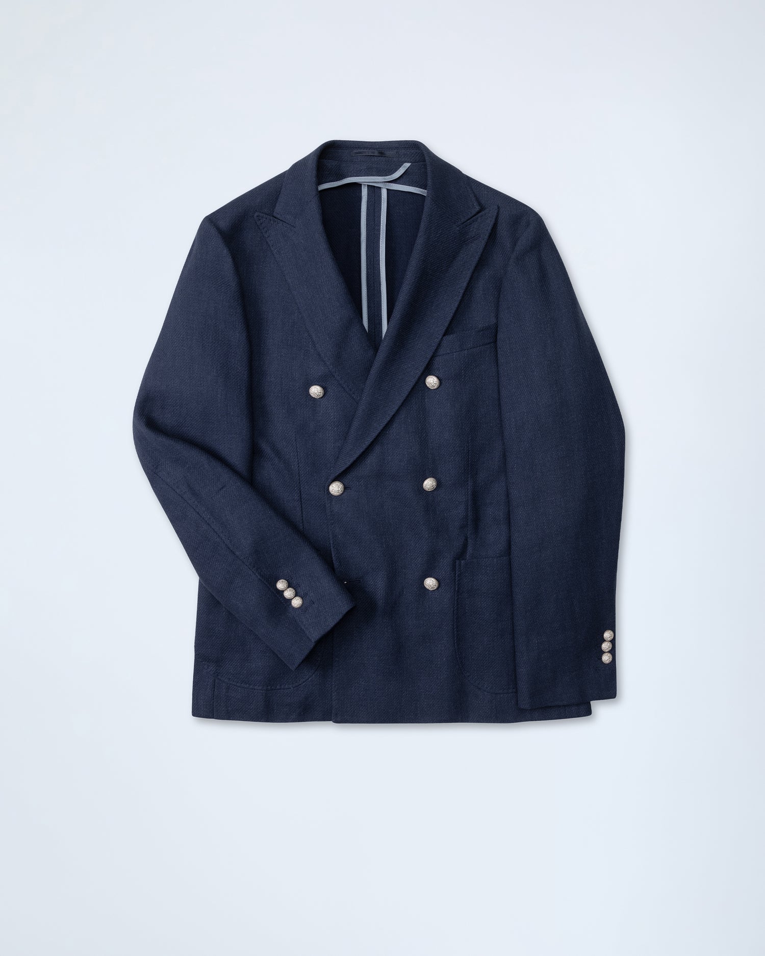 Double-Breasted Blazer in Navy Blue (9992669233482)