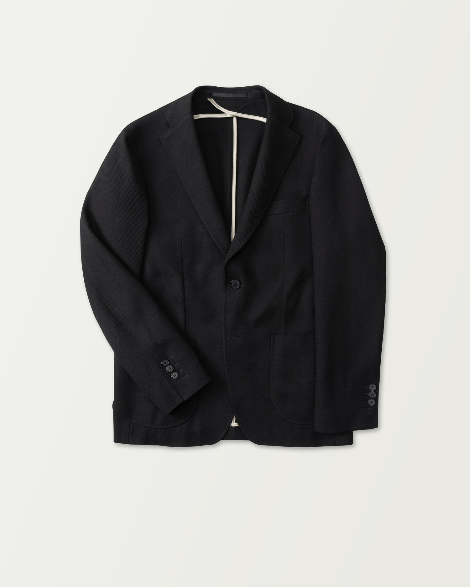 Luxurious Twill Jacket in Black (9393663312202)