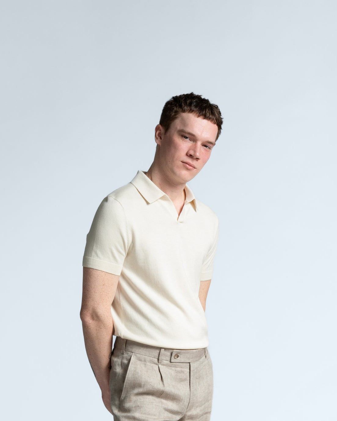 Polo Shirt in Pastel Yellow (9629756719434)