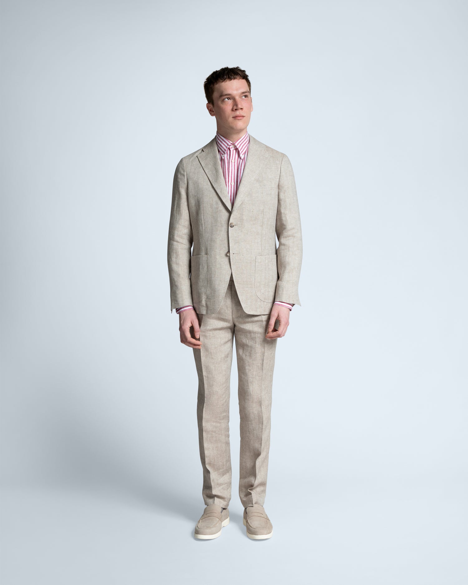 Linen Suit in Beige (8625023484234)