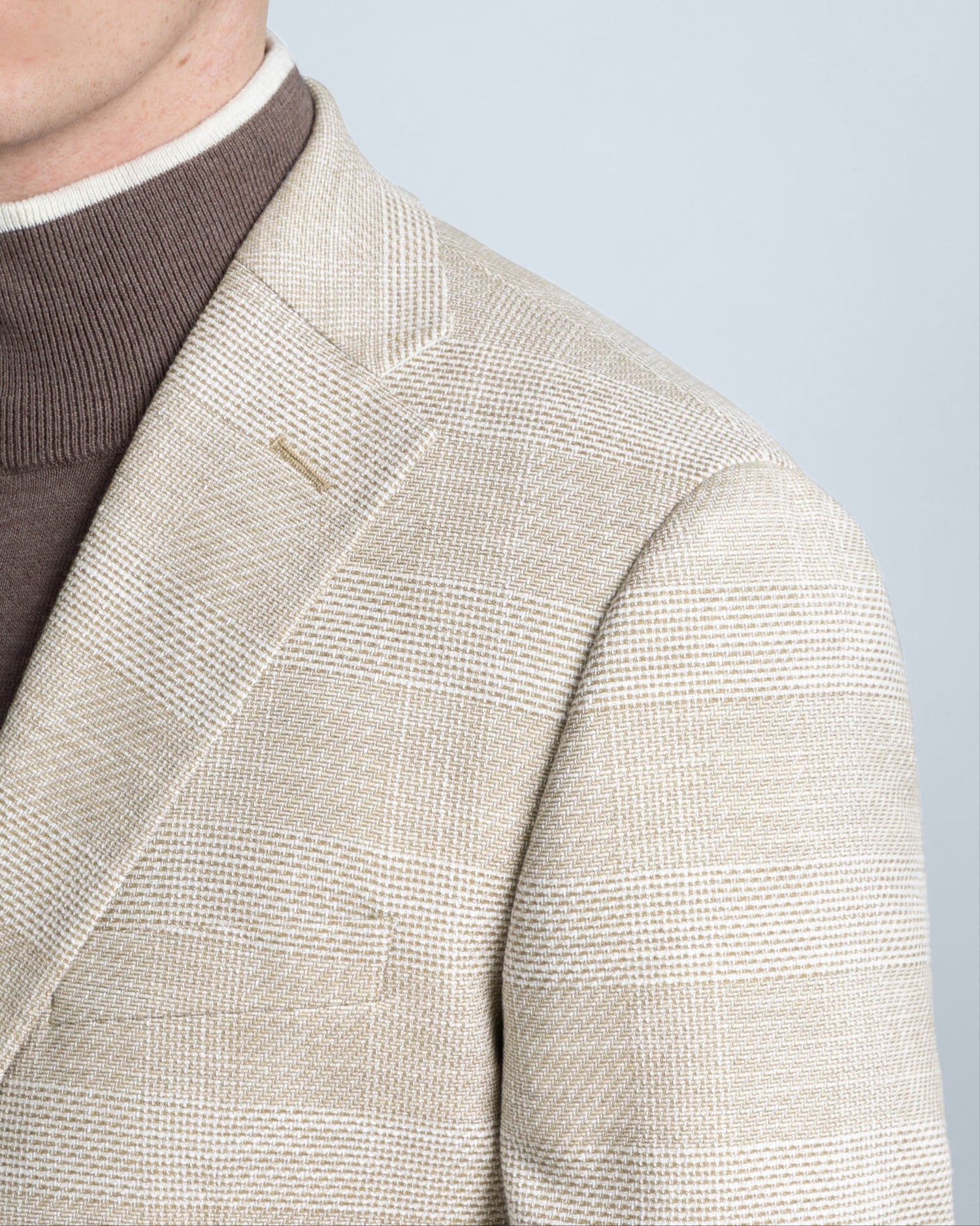 Beige Blazer with Check (9638514393418)