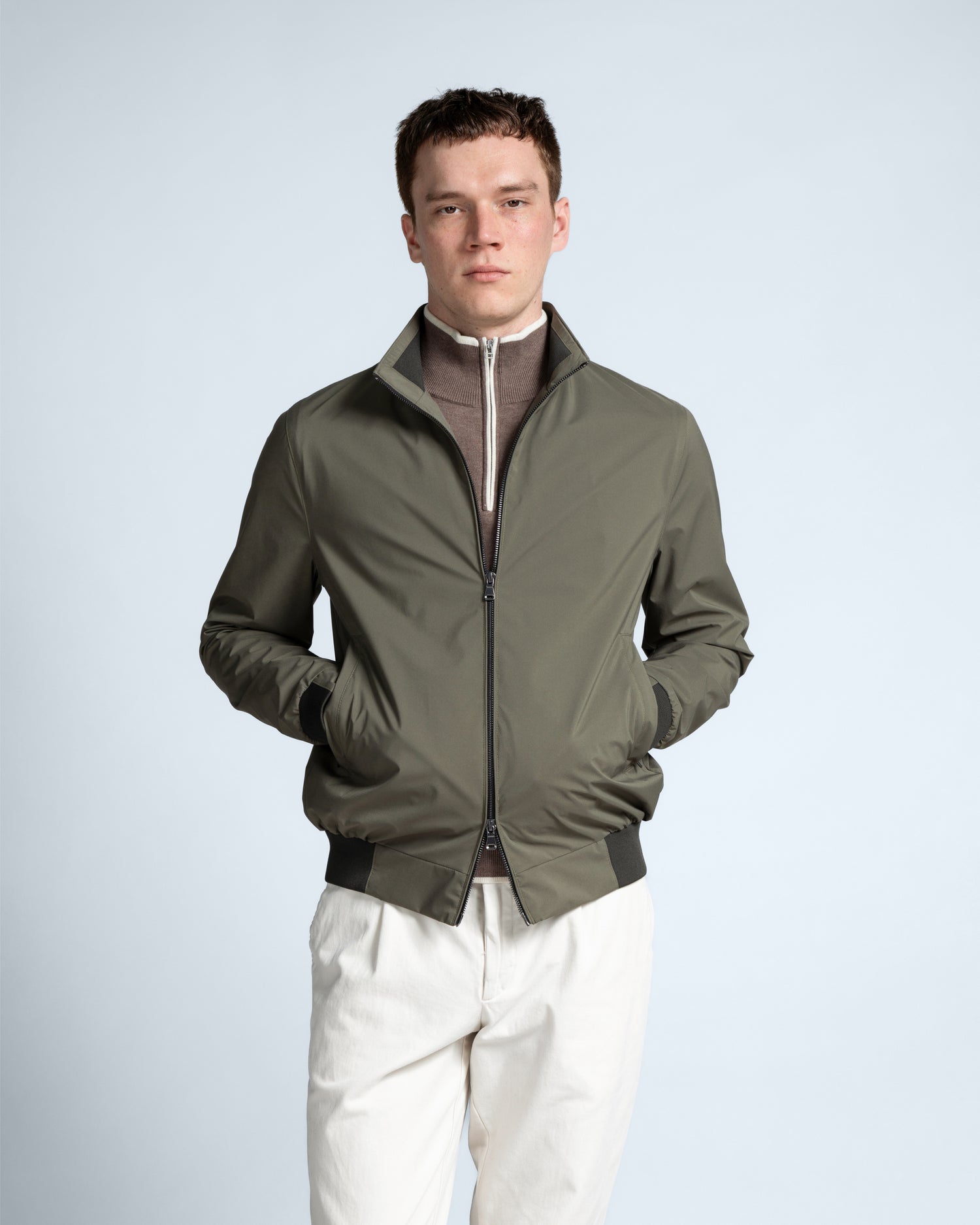 Bomber Jacket in Green (8670560977226)