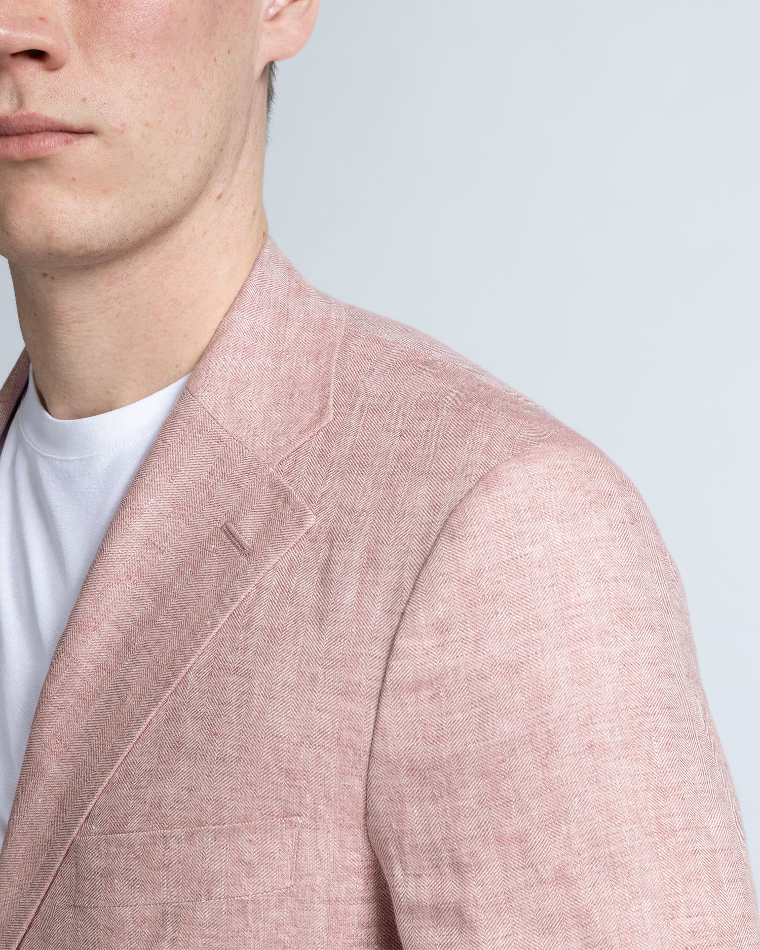 Linen Jacket in Pink (9993859924298)