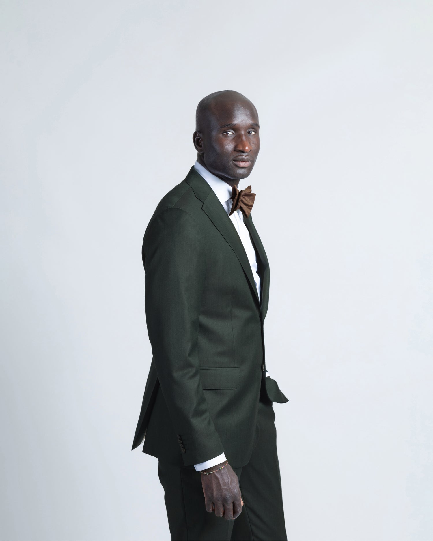 Dark Green Premium Wool Suit in Modern Fit (9389189529930)