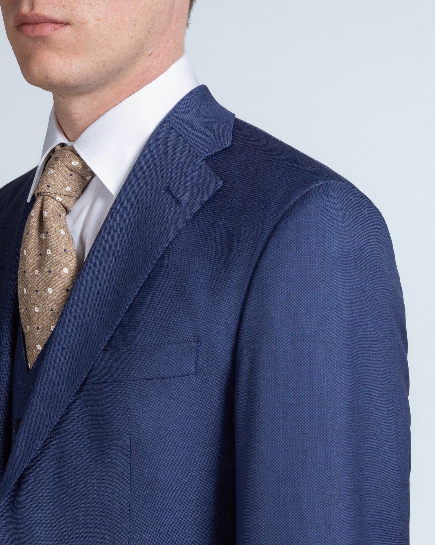 Premium Blue Wool Suit in Modern Fit (9649892131146)