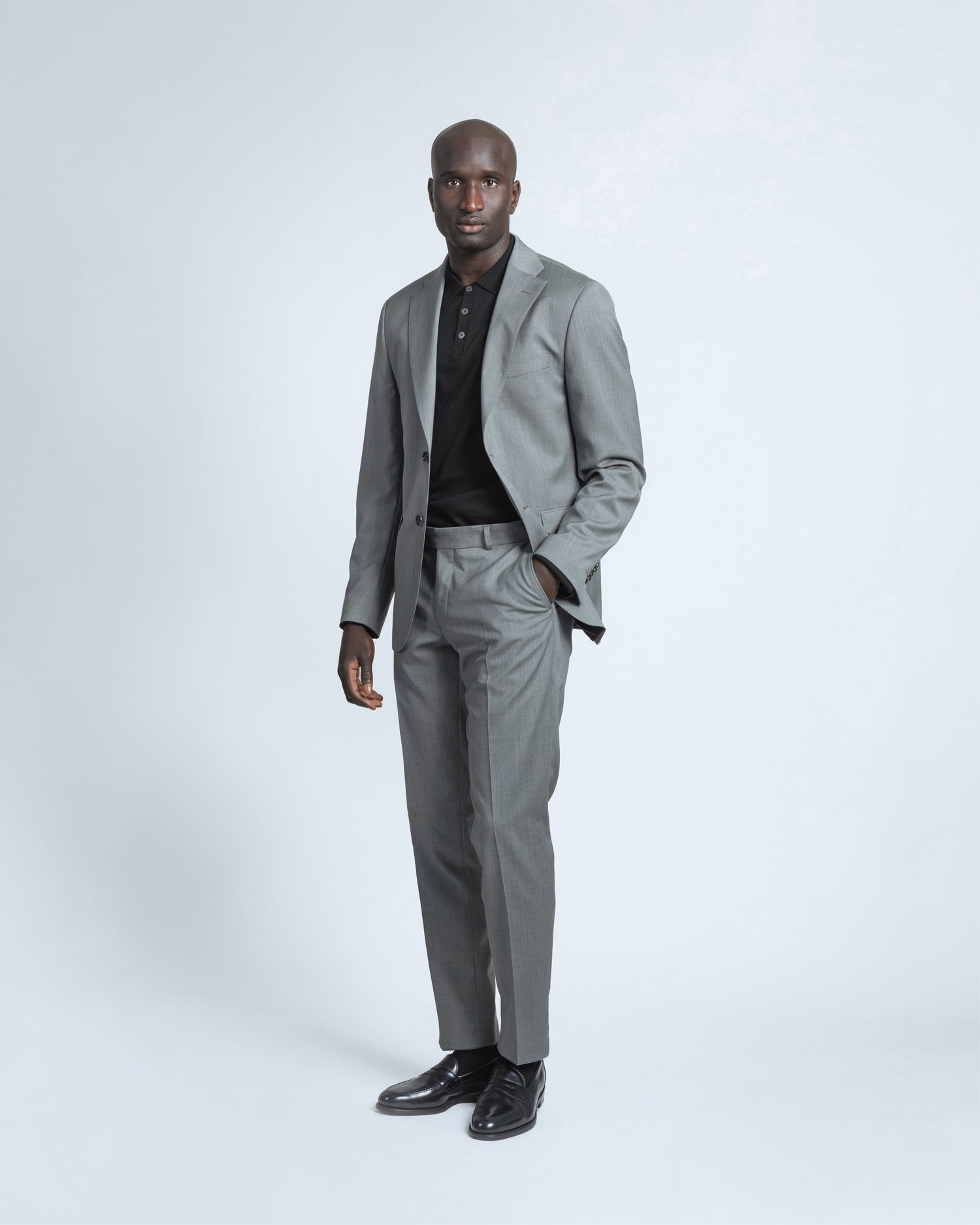 Premium Wool Suit in Grey (9413676826954)