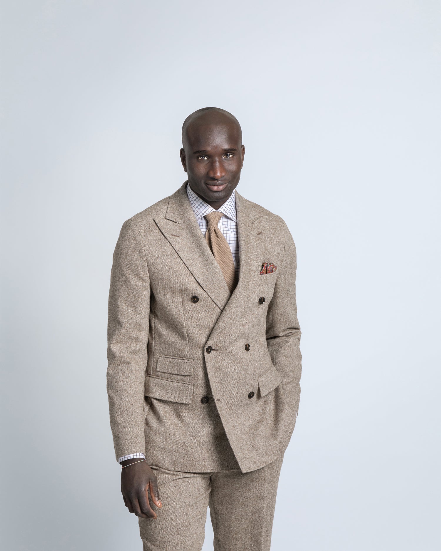 Natural Shade Wool Suit (9368721719626)