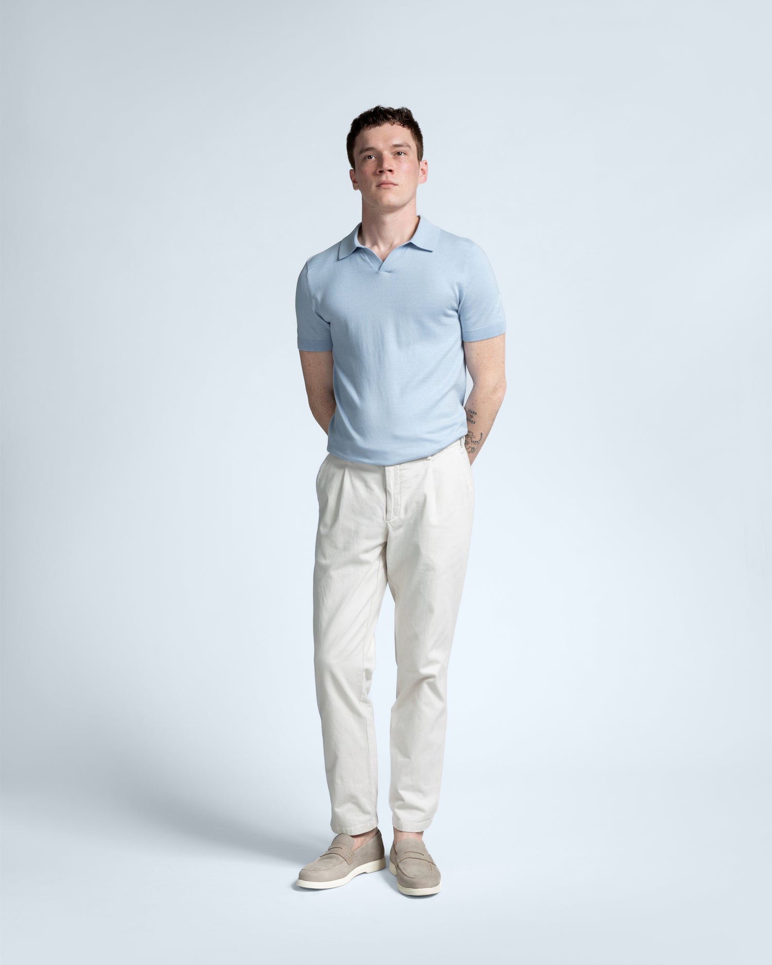 Polo Shirt in Pastel Blue (9629770088778)