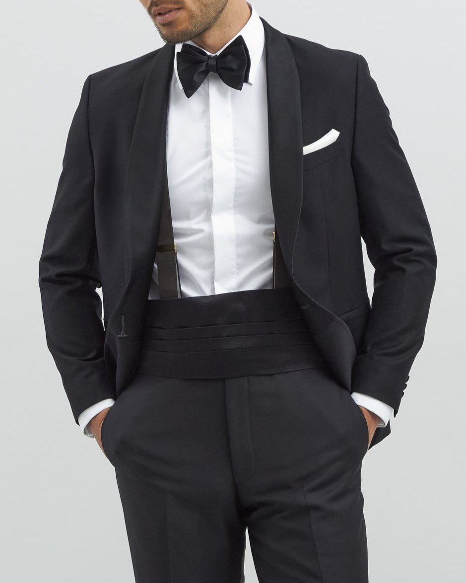 Classic Tuxedo in Black Wool (9557563933002) (9560953389386)